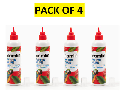 4 X Camlin Strong Bond 22.5 GM Glue (White)  superior binding strength