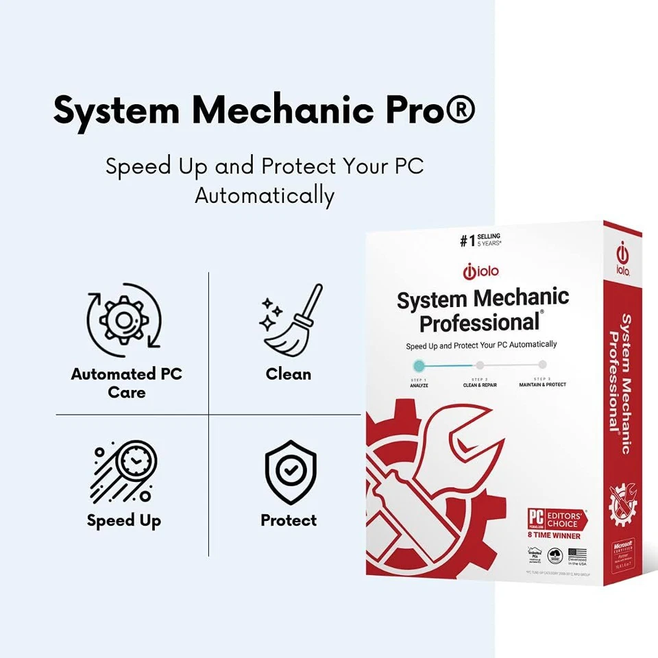 - System Mechanic Pro, Computer Cleaner for Windows, Blocks Viruses and Spywa... - Image 3 of 3
