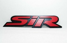 1x Jdm New Metal Sir Rear Trunk Badge Emblem Skirt Sticker Blackred