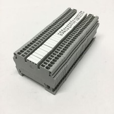 Lot of 30 Allen-Bradley 1492-L2 Spring Clamp Feed-Thru Terminal Blocks, 300V 15A