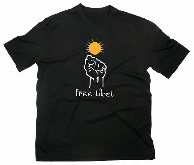 Free Tibet T-Shirt Peking China Dalai Lama Freiheit Unabhängigkeit Buddhismus