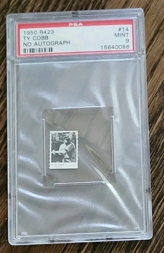 TY COBB 1950 R423 Ty Cobb No  Autograph MINT 9 PSA GRADED Amazing MINT COBB