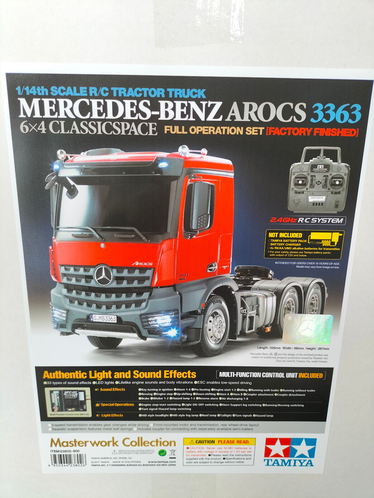 Rétroviseur électronique De Remplacement Pour Tamiya 1/14 Mercedes Arocs 3363 - Neuf