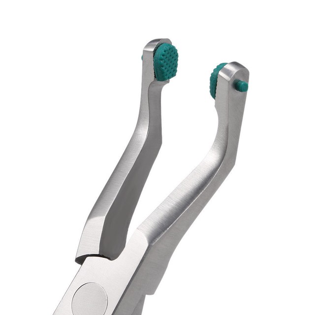 Dental Crown Plier Surgical Instruments Crown Remover With Green Rubber
