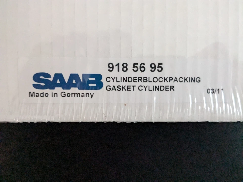 Junta de culata SAAB 9185695 NOS genuina OEM 9-3 98-03, 9000/900NG 94-98 HACER OFERTA Foto 2 de 2