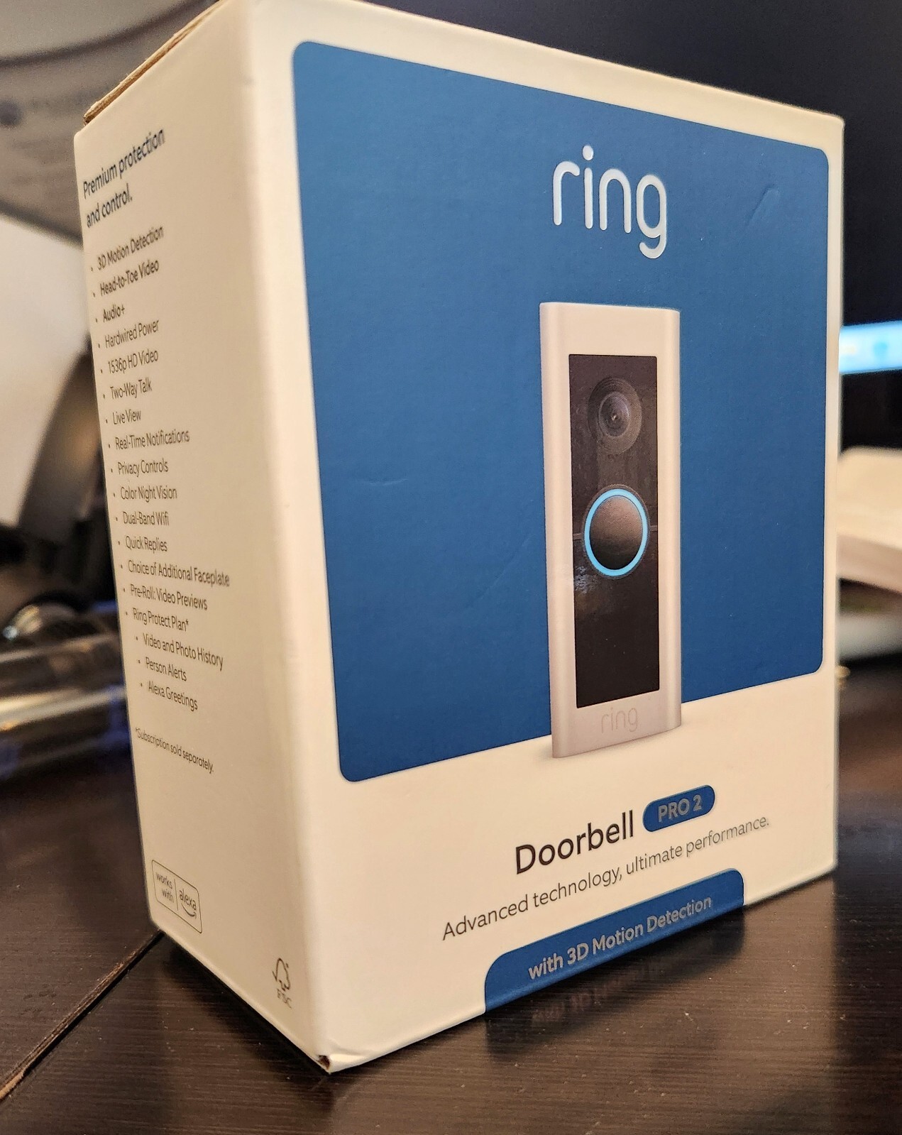 Ring Video Doorbell Pro 2 Satin Nickel **BRAND NEW** Security Camera