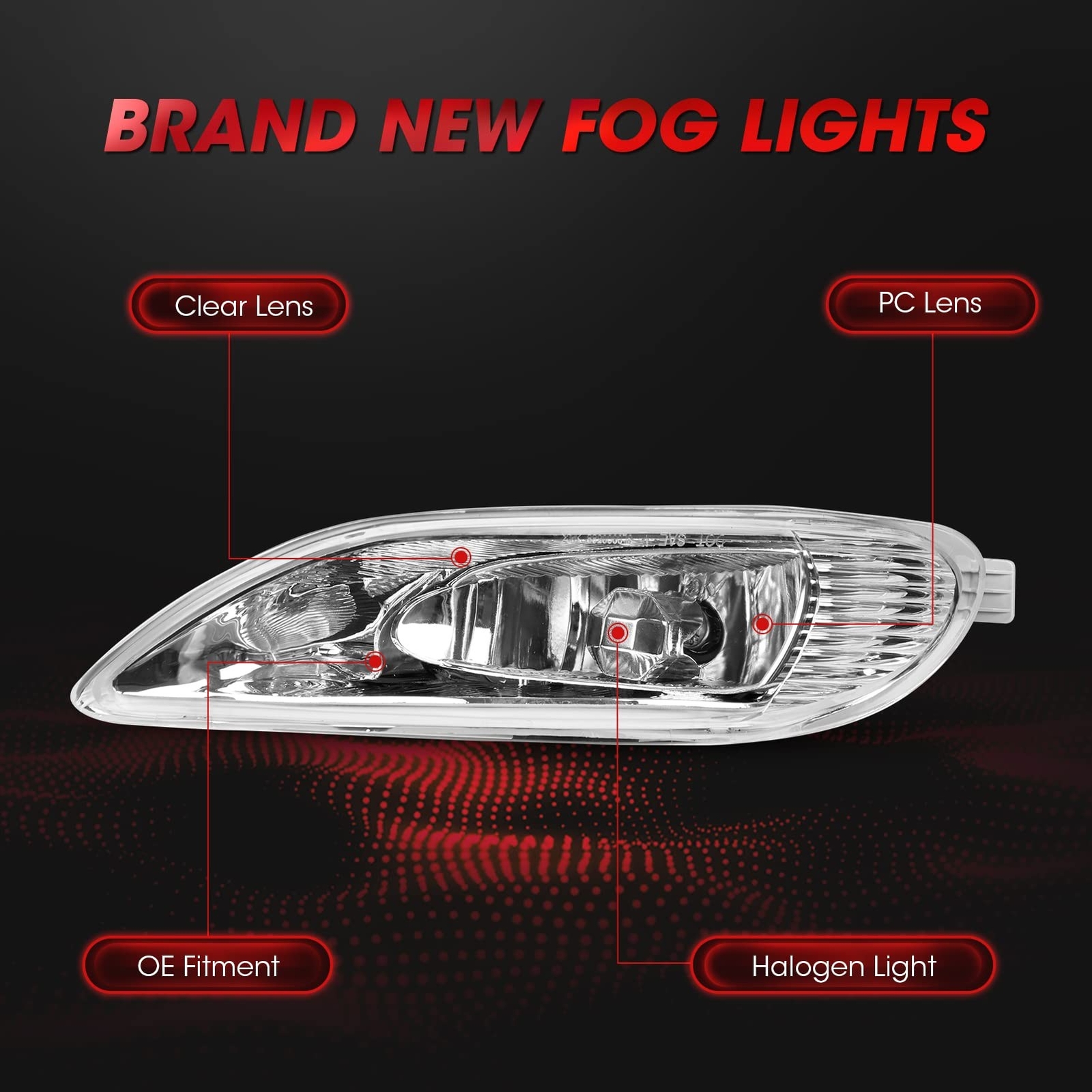 Fog Lights Compatible with 2002-2003 Toyota Solara 2005-2008 Toyota Corolla 2...