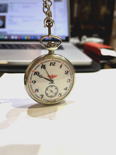 Railway Pocket Watch 18 Ruby Manual Winding - Very good. RARE