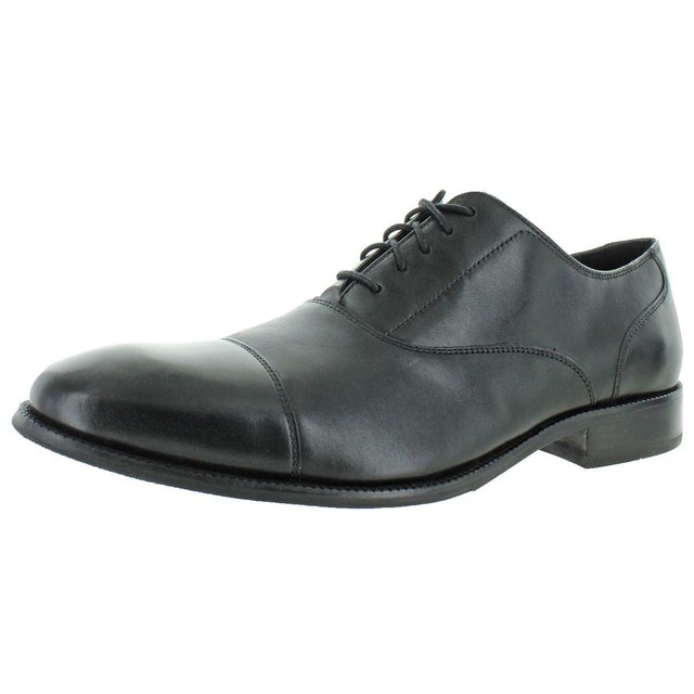 black leather oxfords