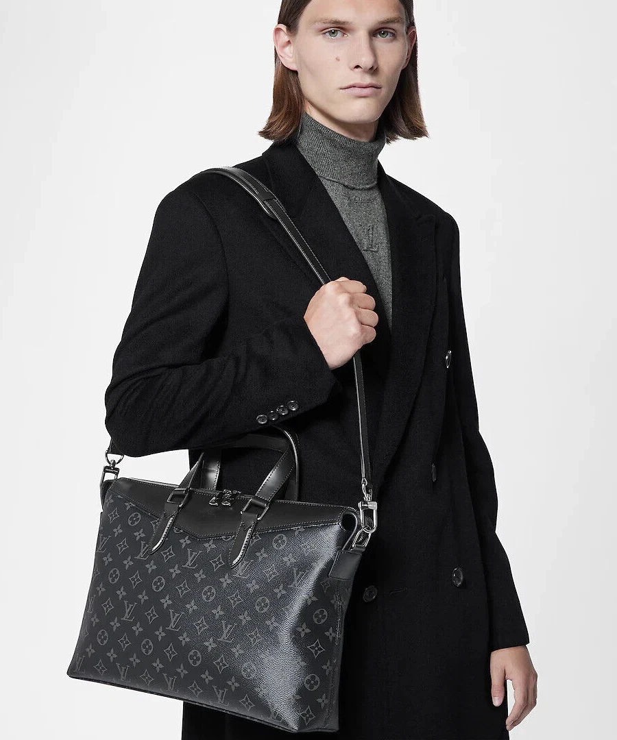 Louis Vuitton LV Explorer Briefcase Black Monogram Eclipse Canvas Retail  $2,570