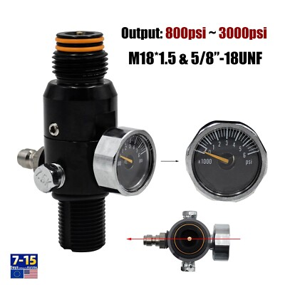 #ad HPA High Pressure 4500PSI Compressed Air Tank Regulator Valve Output Pressure $56.00