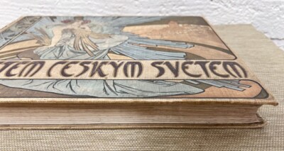 Letem Ceskym Svetem アルフォンス・ミュシャ アートブック Alphonse Mucha Cover Design Letem Ceskym Svetem Pul Flight over