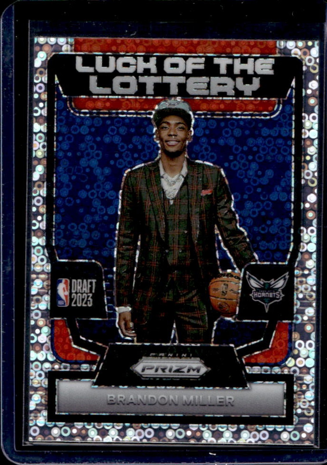 2023-24 Prizm Brandon Miller Luck of the Lottery Prizm Fast Break RC #13