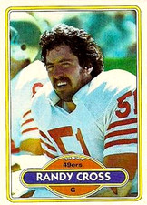 1980 Topps #123 Randy Cross San Francisco 49ers