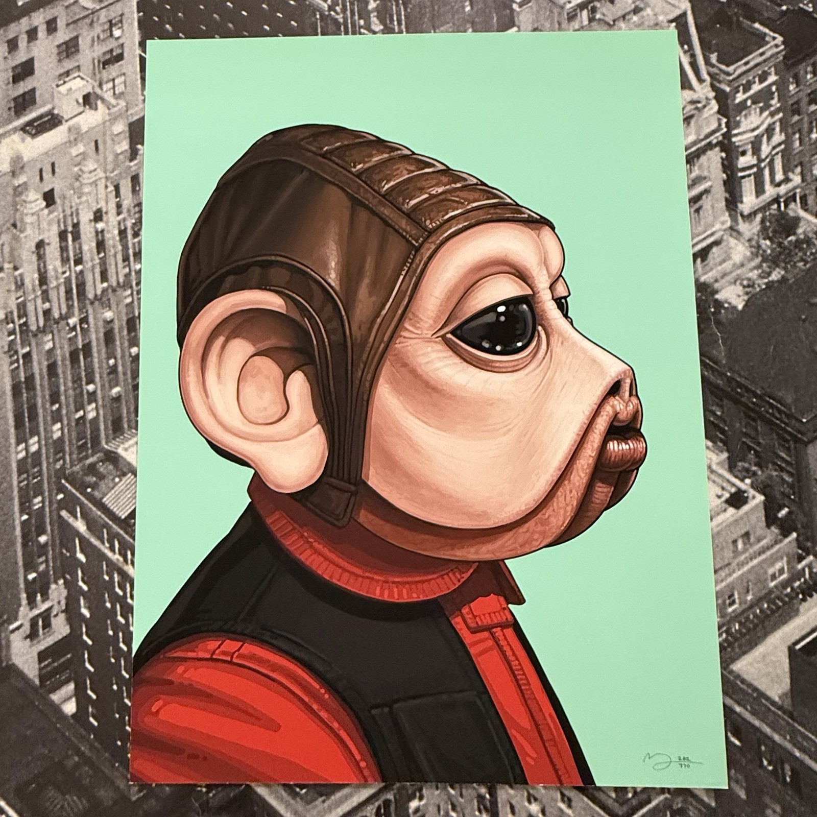 Mondo Gallery | Mike Mitchell | Star Wars | Portrait Series | Nien Nunb | S/N