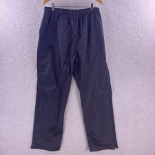 REI Mens XL Gore-Tex Rain Pants Black Waterproof Hiking Outdoor Made in USA
