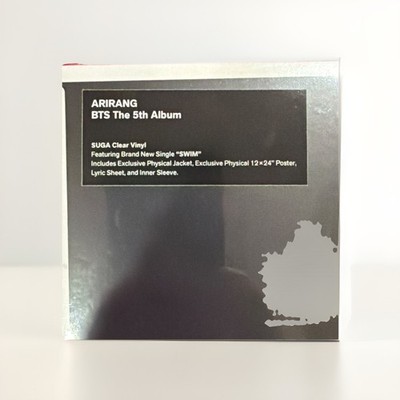 BTS 5th Album ARIRANG Target Exclusive Vinyl SUGA - Clear Vinyl