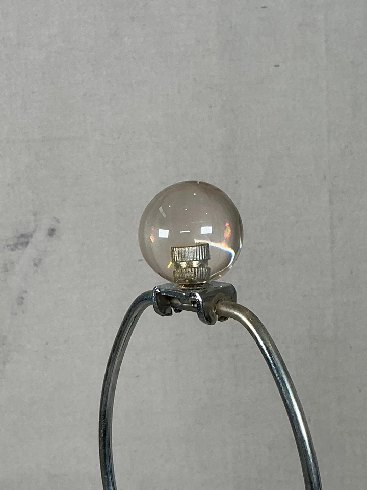 Par de lámparas de mesa vintage Arteriors Lucite burbuja (2) Foto 4 de 4