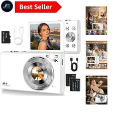 Ultimate Compact 4K Camera with Image Stabilization & 32GB Card - Travel Ready