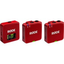 RODE Wireless GO Gen 3 2-Person Compact Digital Wireless Microphone 2.4 GHz Red