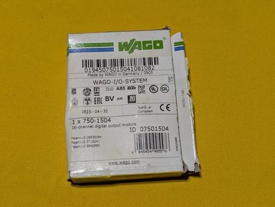 WAGO 750-1504 16-Channel Digital Output Module 24VDC - Open Box
