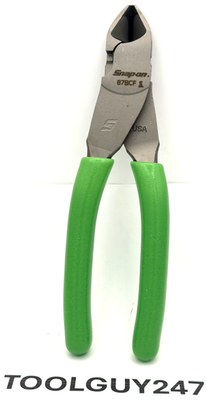 #ad SNAP ON TOOLS USA GREEN Soft Grip 7quot; VECTOR EDGE Diagonal Cutter 87BCF G NEW $69.95