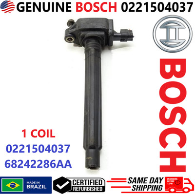 GENUINE BOSCH Ignition Coil For 2014-2019 Chrysler Dodge Jeep Fiat, 0221504037