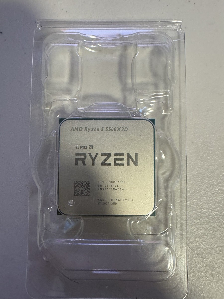 NEW) OEM AMD Ryzen 5 5500x3d Processor 6c/12t 96mb L3 Cache TRAY