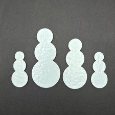Snowman 90 COE Precut Glass Shapes Fusing Supplies Winter Christmas Holiday
