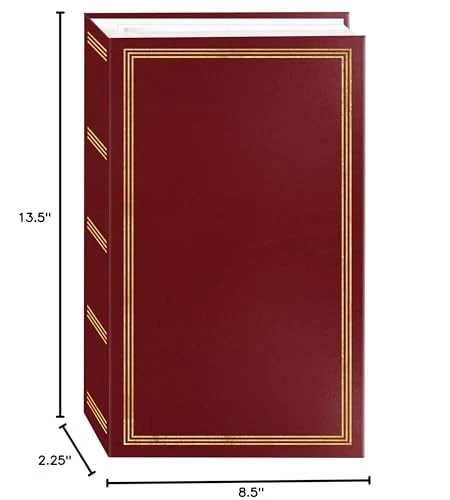 3-Ring Pocket Burgundy Album For 504 Photos - 4"X6" - Image 2 of 4