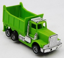 Tyco US-1 Electric Trucking Peterbilt Green slot car HO 6V 1980s