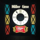Vintage Miller High Life Lighted Beer Sign Clock Time Motion Bar man Cave