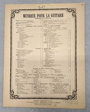 Jacques Bosch Guitar Sheet Music Classical Spanish Vtg Op 89 Six Pieces Rare Vtg