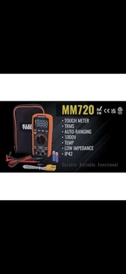 Klein Tools MM720 True RMS Auto-Ranging LoZ Multimeter CAT III 6000ct 1000V