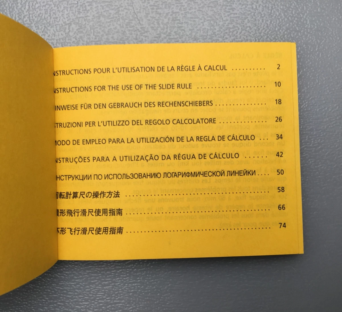 Breitling Instrucciones Slide Rule Calculadora AB0121 B01 Navitimer