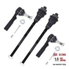 4Pcs Front Inner Outer Tie Rod Ends Replacement for Cadillac Escalade Chevy