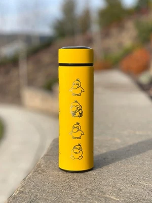 Psyduck Coffee Tumbler Tea Infuser Engraved Waterbottle Travel Mug - Image 1 of 4