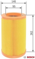 Bosch F026400194 Luftfilter Luftfiltereinsatz FüR Fiat FüR Lancia