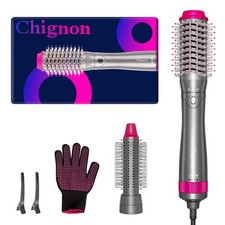 Hair Dryer Negative Ionic Hot Air Brush, Detachable Straightener  Volumizer S28