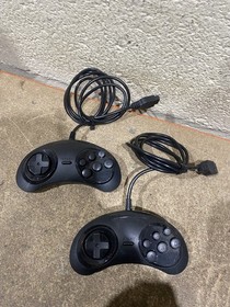 Sega AtGames Mega Drive Classic Console Black With 2 Controllers Cable Bundle