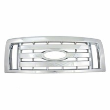Chrome Abs 2009-2012 Ford F150 Grille Covers Insert 3 Bar Oe Look