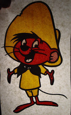 SPEEDY GONZALEZ VINTAGE 1970's LOONEY TUNE CARTOON IRON ON TRANSFER -NICE, B-27