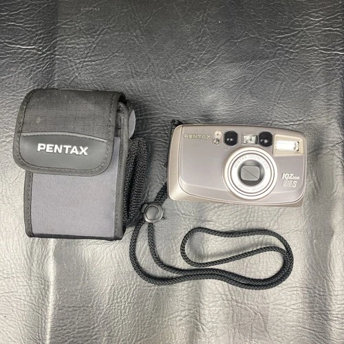 Pentax IQZoom 95S Date 35mm Point & Shoot Film Camera With Case Tested Working