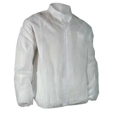 Cellucap 6512Ewhlm Disposable Lab Coat, Polypropylene, Hook-And-Loop Closure,