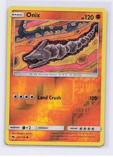 ONIX 109/214 COMMON LOST THUNDER POKEMON REVERSE HOLO NM