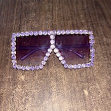 Luxury Rhinestone Square Sunglasses Outdoor Oversized Shades