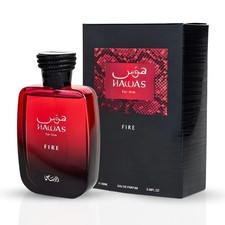Rasasi Hawas Fire EDP 100ml 3.4oz for Men Bold Long Lasting