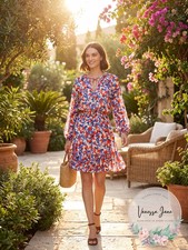 Lauren Ralph Lauren Floral Crinkled Georgette Dress