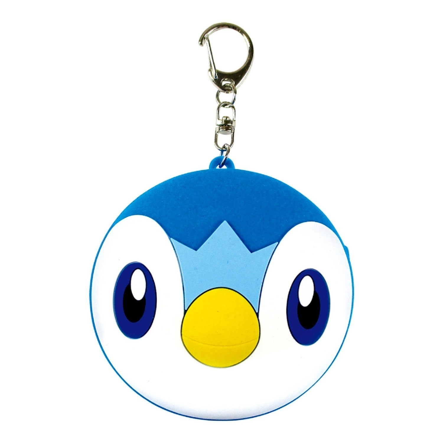 Pokemon Piplup Silicone Mini Pouch with Key Charm Coin Case Earbud Holder