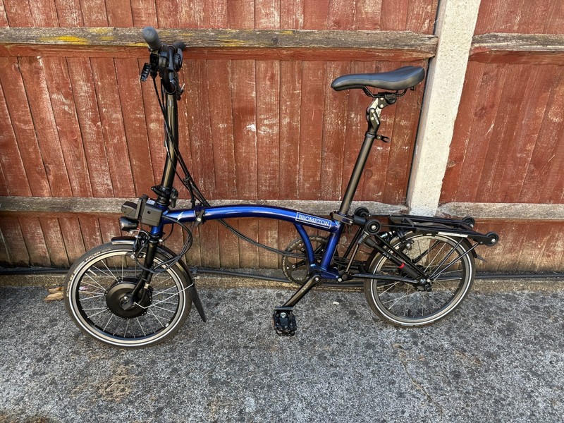 Brompton E Folding Bike C Line 6 speed (BLUE)